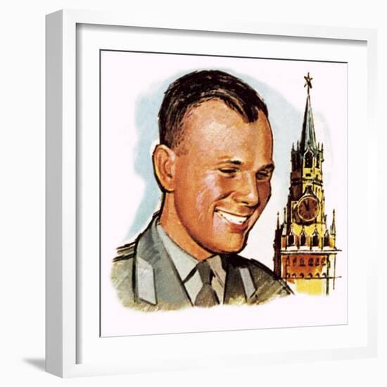 Yuri Gagarin-English School-Framed Giclee Print