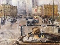 The New Moscow-Yuri Ivanovich Pimenov-Framed Stretched Canvas