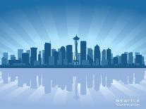 Seattle Skyline-Yurkaimmortal-Art Print