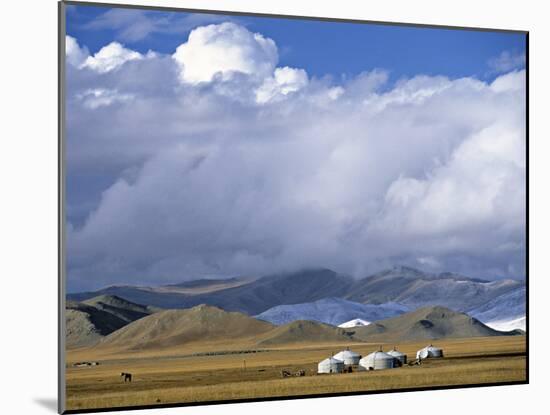 Yurts, Mongolia-Peter Adams-Mounted Photographic Print