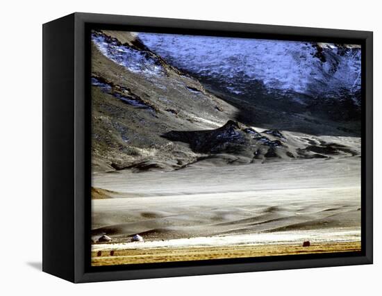 Yurts of One of the Eagle Hunters Grandfathers, Golden Eagle Festival, Mongolia-Amos Nachoum-Framed Premier Image Canvas