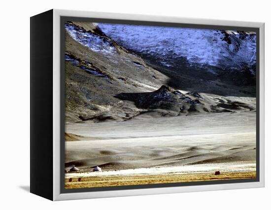 Yurts of One of the Eagle Hunters Grandfathers, Golden Eagle Festival, Mongolia-Amos Nachoum-Framed Premier Image Canvas