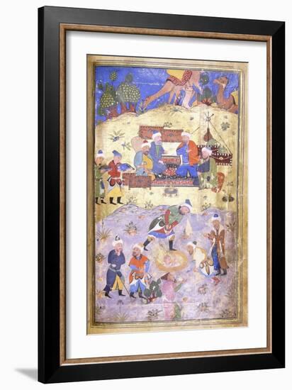 Yusuf Being Rescued from the Pit, C.1492-3 (Illuminated Manuscript on Paper)-null-Framed Giclee Print