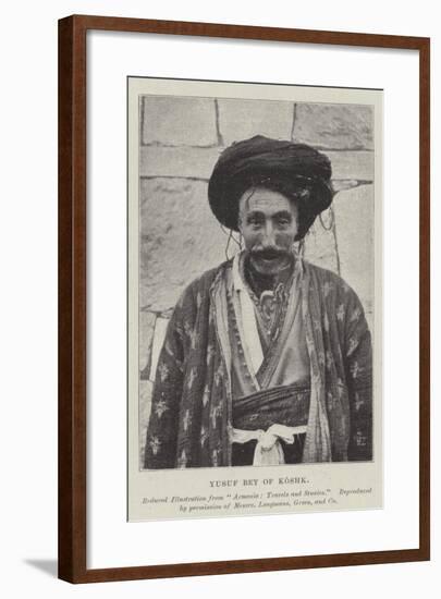 Yusuf Bey of Koshk-null-Framed Giclee Print