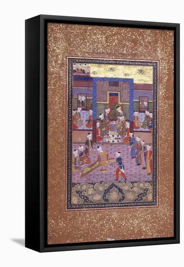 Yusuf Entertained-null-Framed Premier Image Canvas