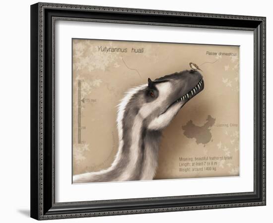 Yutyrannus Huali Is a Feathered Tyrannosauroid from the Early Cretacous of China-null-Framed Art Print