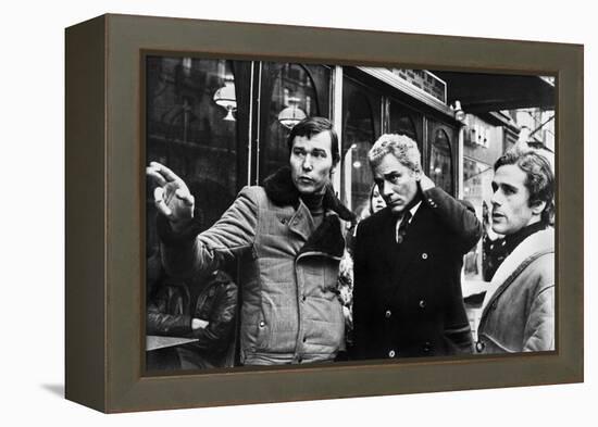 Yves Boisset Directing Gian Maria Volente and Denis Manuel in a Scene from the Movie "L'Attentat"-null-Framed Stretched Canvas