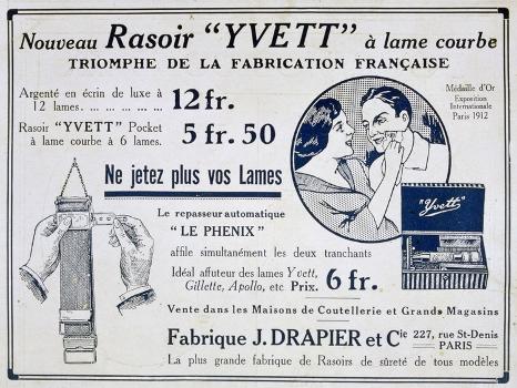 Yvett Razor Advertisement, 1915' Giclee Print | Art.com