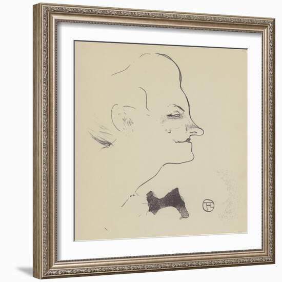 Yvette Gilbert (Litho)-Henri de Toulouse-Lautrec-Framed Giclee Print