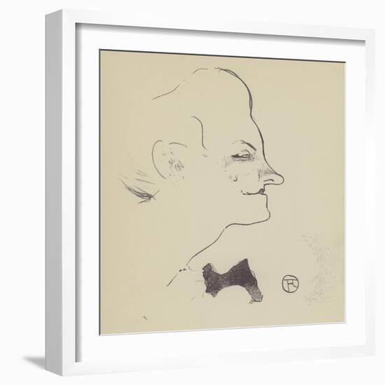 Yvette Gilbert (Litho)-Henri de Toulouse-Lautrec-Framed Giclee Print