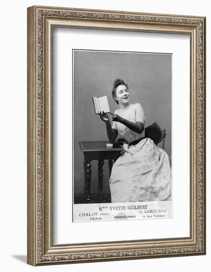 Yvette Guilbert (1867-1944) 1891-Chalot-Framed Photographic Print