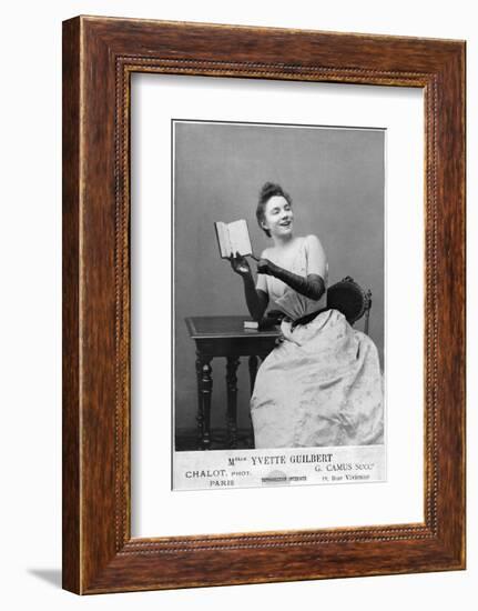 Yvette Guilbert (1867-1944) 1891-Chalot-Framed Photographic Print