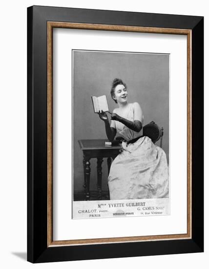 Yvette Guilbert (1867-1944) 1891-Chalot-Framed Photographic Print