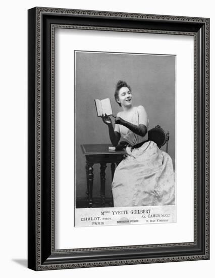 Yvette Guilbert (1867-1944) 1891-Chalot-Framed Photographic Print