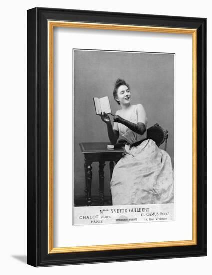 Yvette Guilbert (1867-1944) 1891-Chalot-Framed Photographic Print