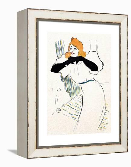 Yvette Guilbert, Lautrec-Henri de Toulouse-Lautrec-Framed Premier Image Canvas