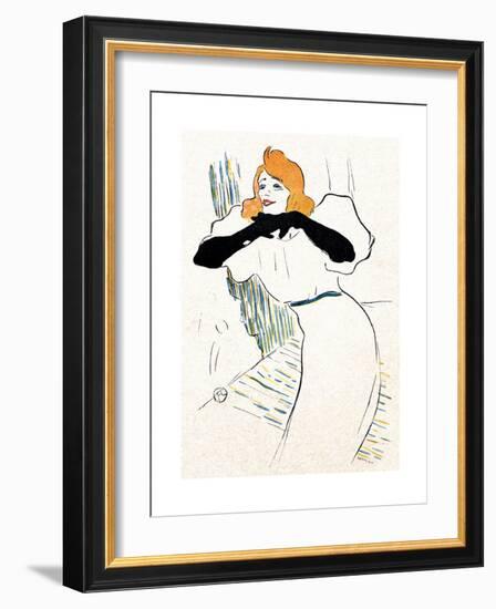 Yvette Guilbert, Lautrec-Henri de Toulouse-Lautrec-Framed Giclee Print