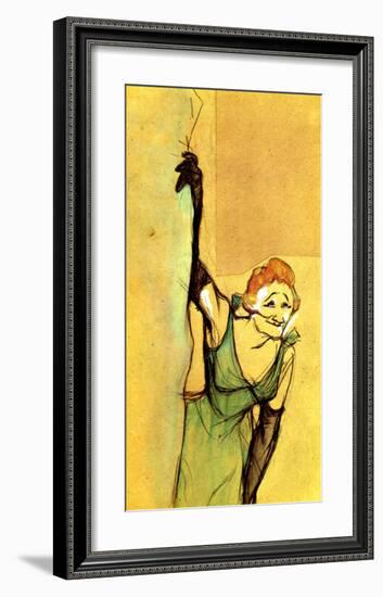 Yvette Guilbert Taking Curtain Call-Henri de Toulouse-Lautrec-Framed Giclee Print