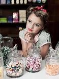 Pretty Little Miss Lollipop-Yvette Leur-Framed Photographic Print