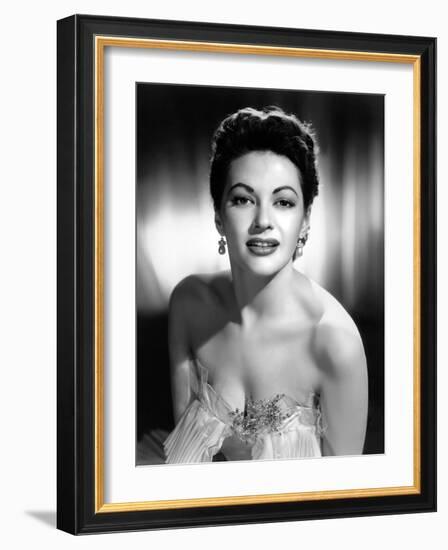 Yvonne by Carlo (1922 2007) actrice d'origine canadienne naturalisee americaine (b/w photo)-null-Framed Photo