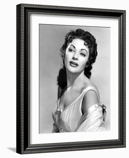 Yvonne by Carlo (1922 2007) actrice d'origine canadienne naturalisee americaine (b/w photo)-null-Framed Photo