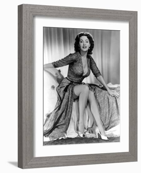 Yvonne by Carlo (1922 2007) actrice d'origine canadienne naturalisee americaine (b/w photo)-null-Framed Photo