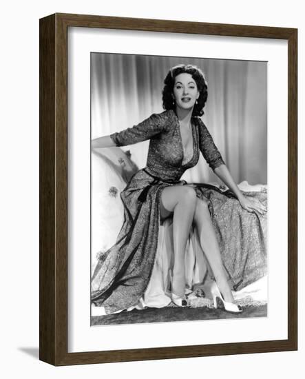 Yvonne by Carlo (1922 2007) actrice d'origine canadienne naturalisee americaine (b/w photo)-null-Framed Photo