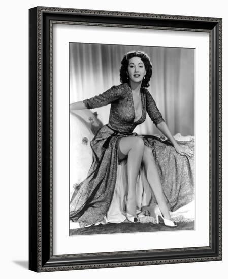 Yvonne by Carlo (1922 2007) actrice d'origine canadienne naturalisee americaine (b/w photo)-null-Framed Photo