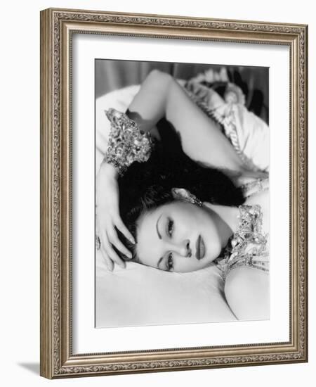 Yvonne by Carlo (1922 2007) actrice d'origine canadienne naturalisee americaine (b/w photo)-null-Framed Photo