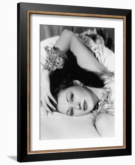 Yvonne by Carlo (1922 2007) actrice d'origine canadienne naturalisee americaine (b/w photo)-null-Framed Photo