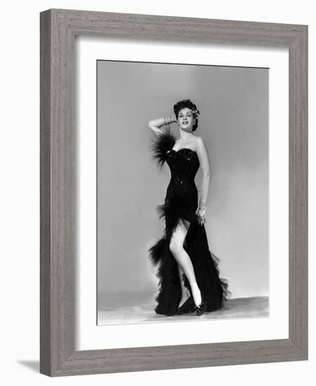 Yvonne by Carlo (1922 2007) actrice d'origine canadienne naturalisee americaine (b/w photo)-null-Framed Photo