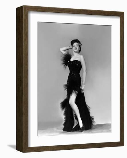 Yvonne by Carlo (1922 2007) actrice d'origine canadienne naturalisee americaine (b/w photo)-null-Framed Photo