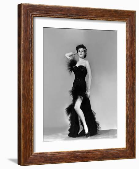 Yvonne by Carlo (1922 2007) actrice d'origine canadienne naturalisee americaine (b/w photo)-null-Framed Photo