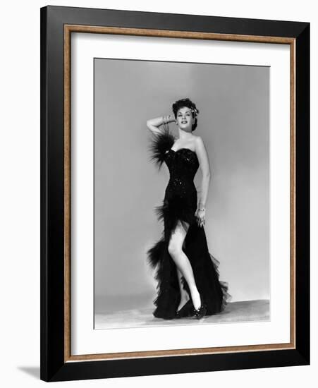 Yvonne by Carlo (1922 2007) actrice d'origine canadienne naturalisee americaine (b/w photo)-null-Framed Photo