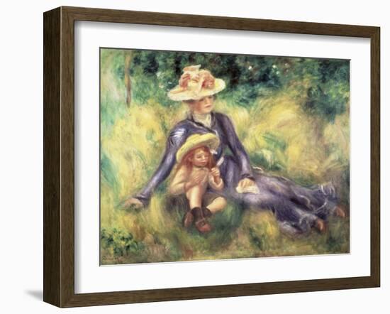 Yvonne et Jean-Pierre-Auguste Renoir-Framed Giclee Print