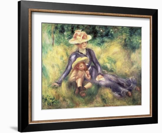 Yvonne et Jean-Pierre-Auguste Renoir-Framed Giclee Print