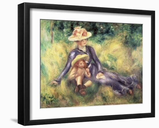 Yvonne et Jean-Pierre-Auguste Renoir-Framed Giclee Print