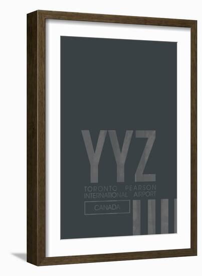 YYZ Airport Layout-08 Left-Framed Giclee Print