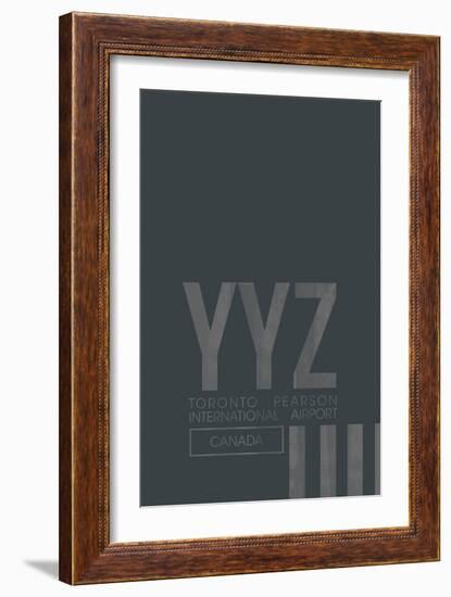 YYZ Airport Layout-08 Left-Framed Giclee Print