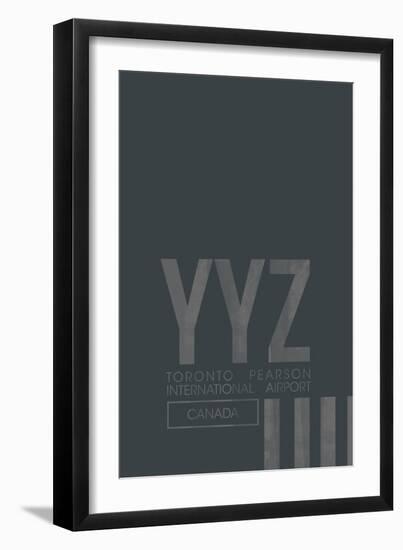 YYZ Airport Layout-08 Left-Framed Giclee Print