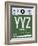 YYZ Toronto Luggage Tag 1-NaxArt-Framed Art Print