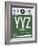 YYZ Toronto Luggage Tag 1-NaxArt-Framed Art Print