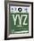 YYZ Toronto Luggage Tag 1-NaxArt-Framed Art Print