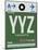 YYZ Toronto Luggage Tag 1-NaxArt-Mounted Art Print