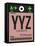 YYZ Toronto Luggage Tag 2-NaxArt-Framed Stretched Canvas