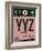 YYZ Toronto Luggage Tag 2-NaxArt-Framed Art Print