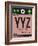 YYZ Toronto Luggage Tag 2-NaxArt-Framed Art Print