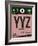 YYZ Toronto Luggage Tag 2-NaxArt-Framed Art Print