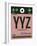 YYZ Toronto Luggage Tag 2-NaxArt-Framed Art Print