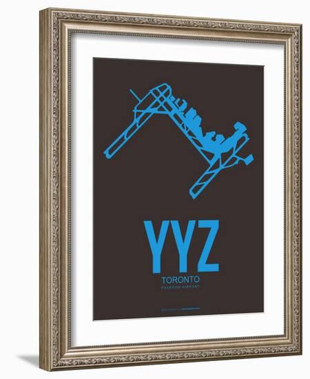 Yyz Toronto Poster 1-NaxArt-Framed Art Print